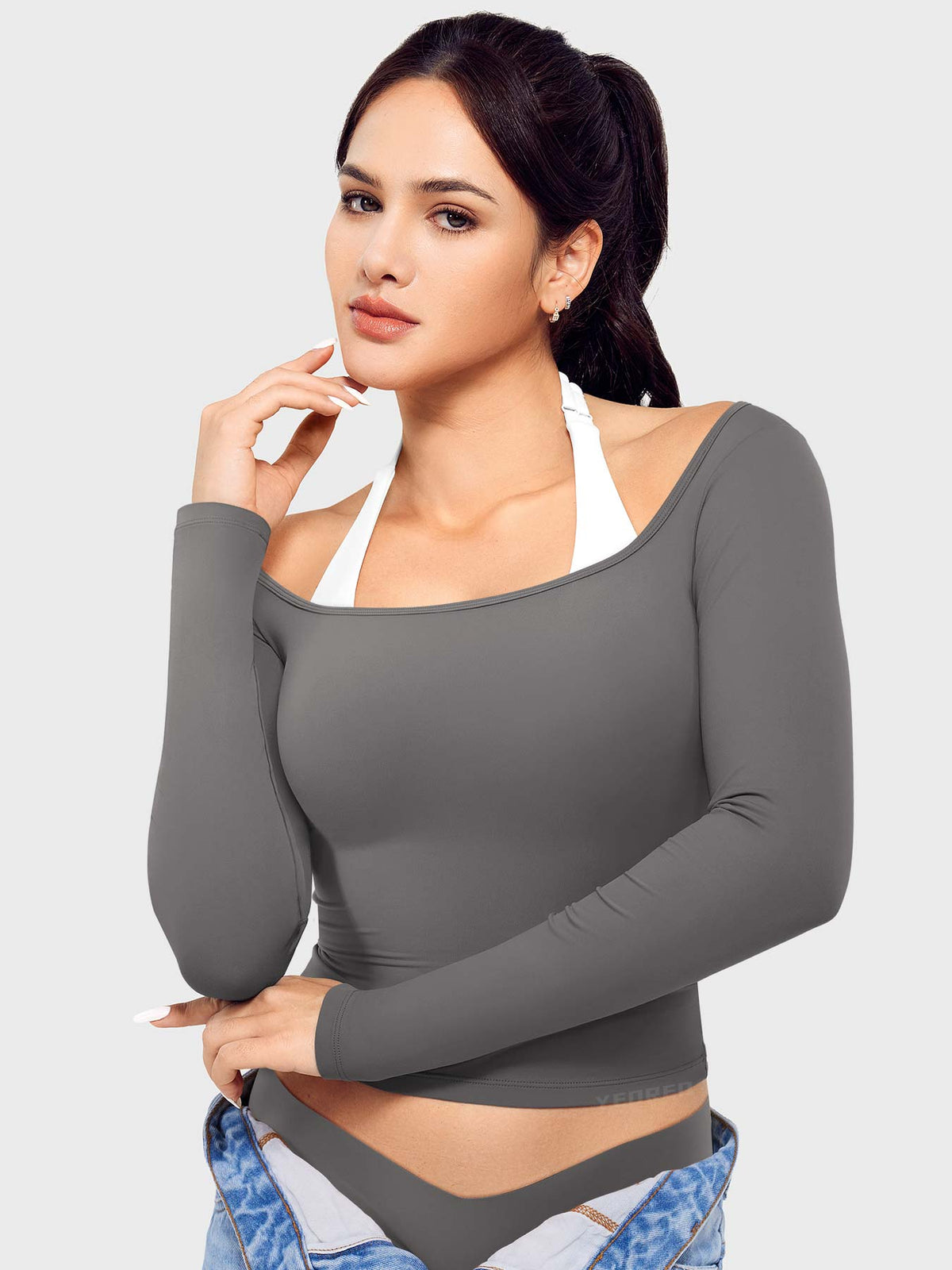 Haut manches longues Arleney Square Neck - AERLO