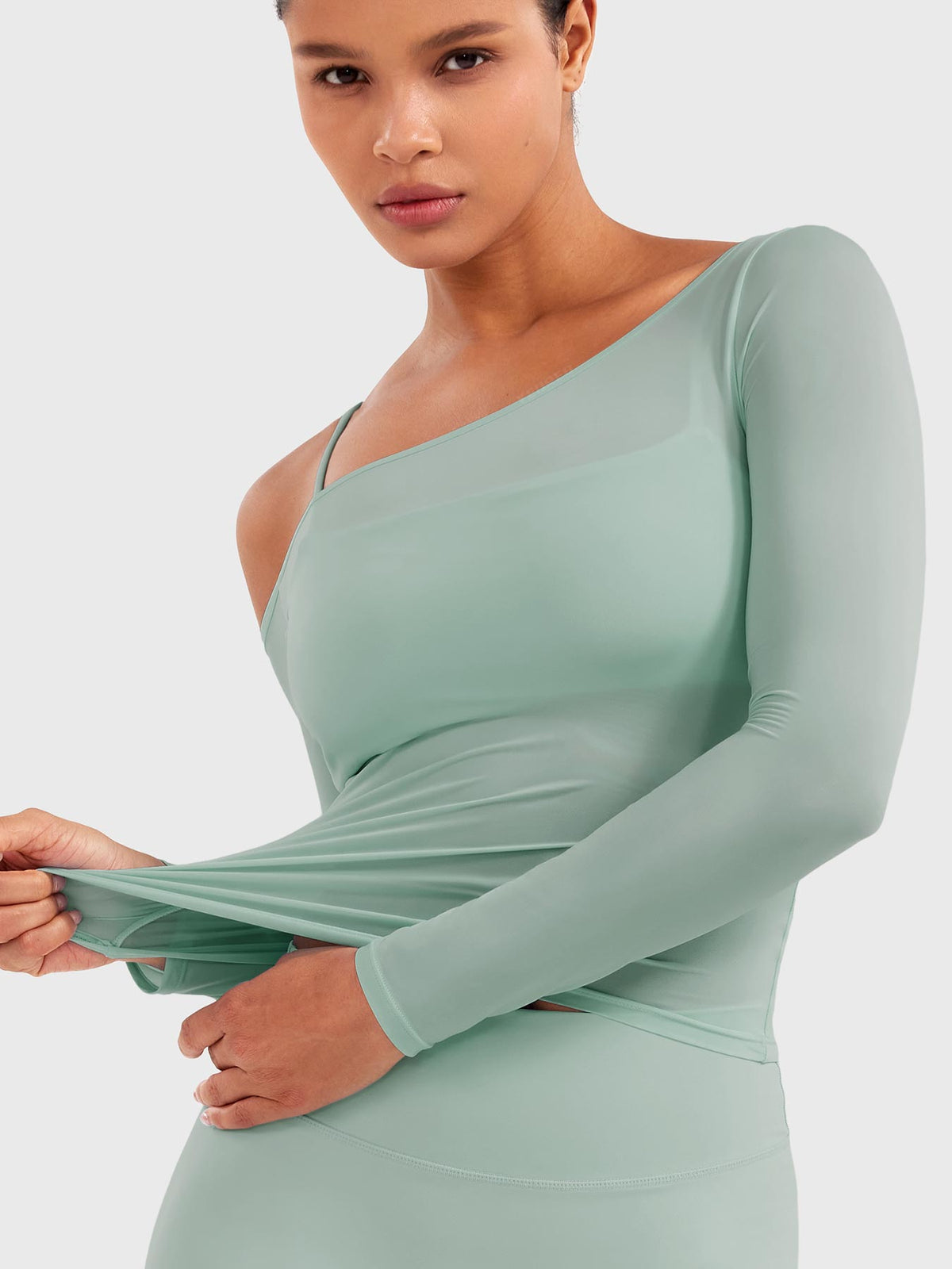 Haut Fairen One Shoulder Sheer - AERLO