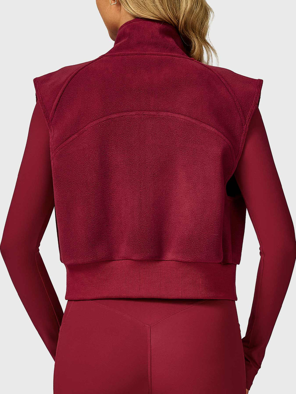 Eden Cropped Fleece Vest - AERLO