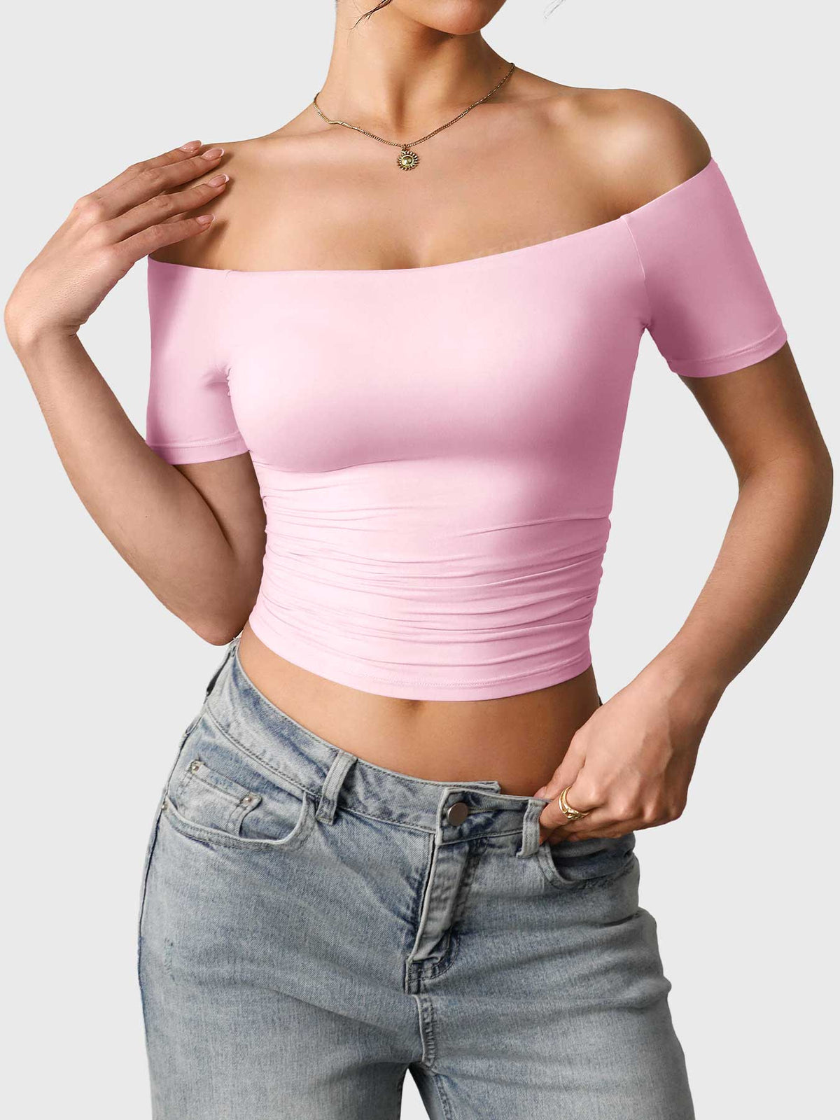 Haut manches courtes Luzlie Off Shoulder - AERLO