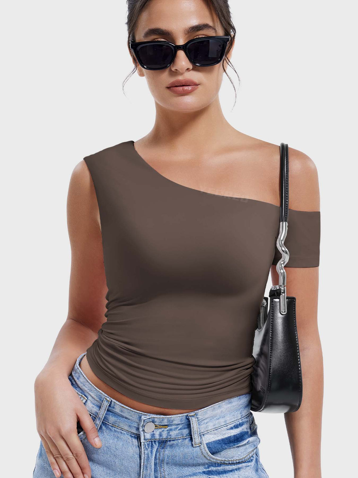 Haut Abigil One-Shoulder Sleeve - AERLO