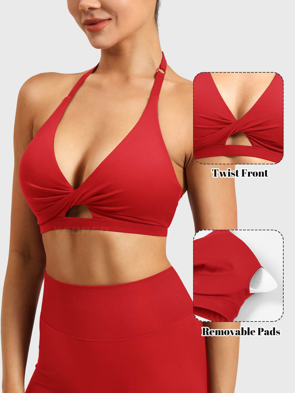 Brassière de sport Micaela Twist Front - AERLO