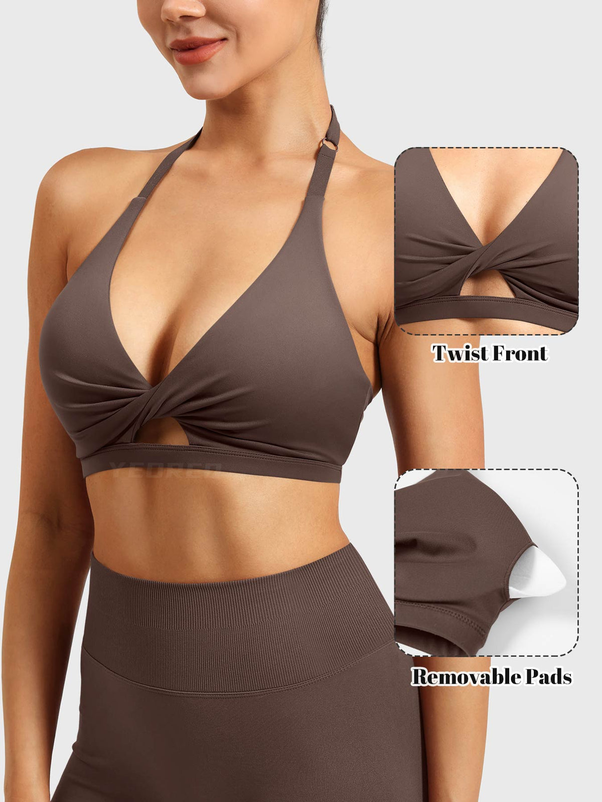 Brassière de sport Micaela Twist Front - AERLO