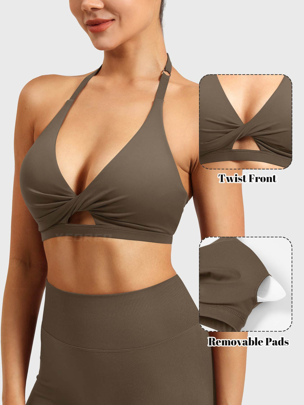 Brassière de sport Micaela Twist Front - AERLO