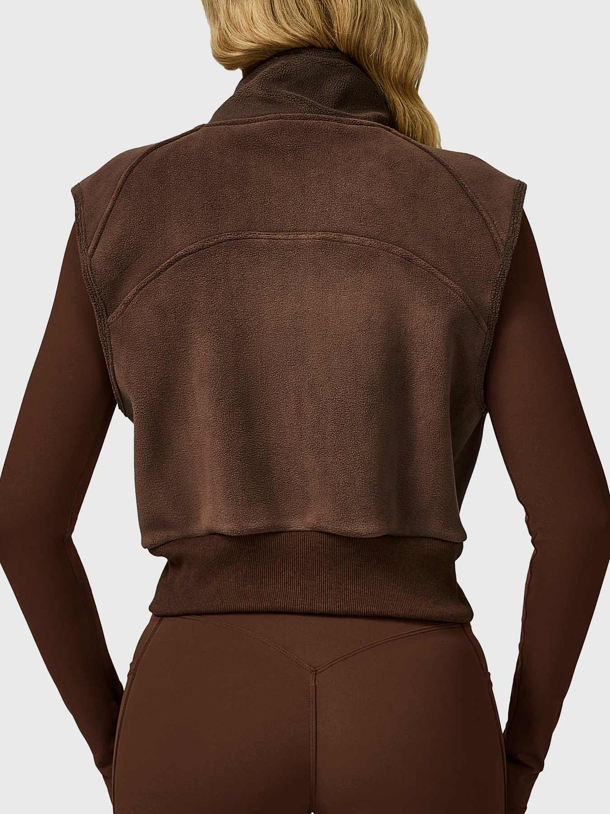 Eden Cropped Fleece Vest - AERLO