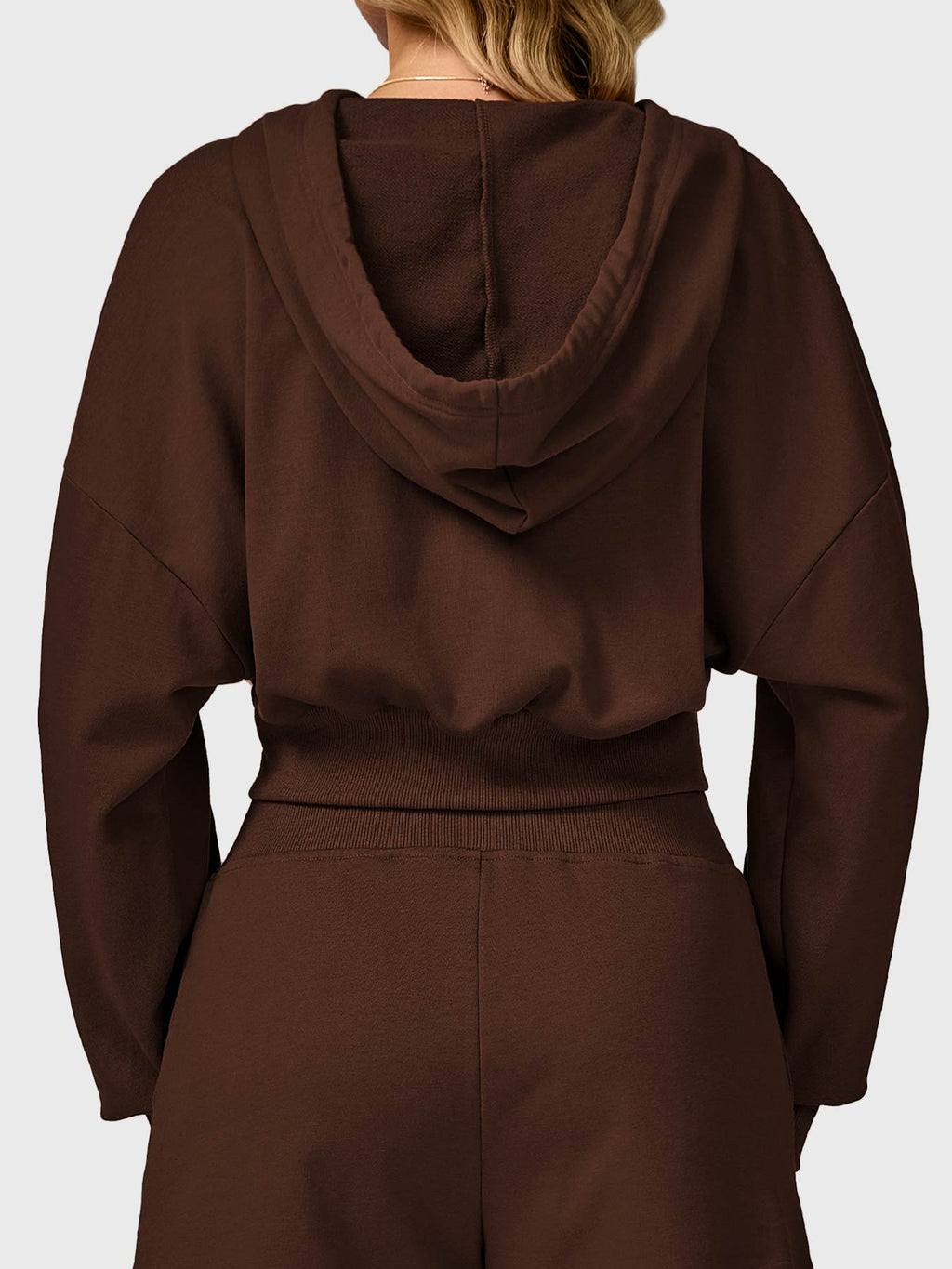 Sabrina Cropped Zip Hoodies - AERLO