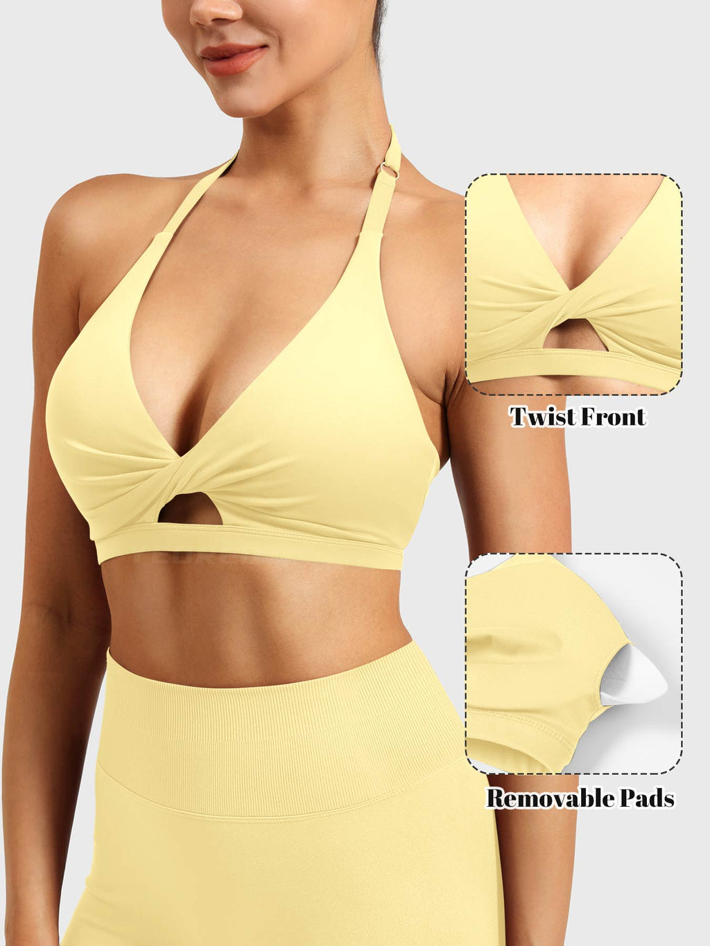 Brassière de sport Micaela Twist Front - AERLO