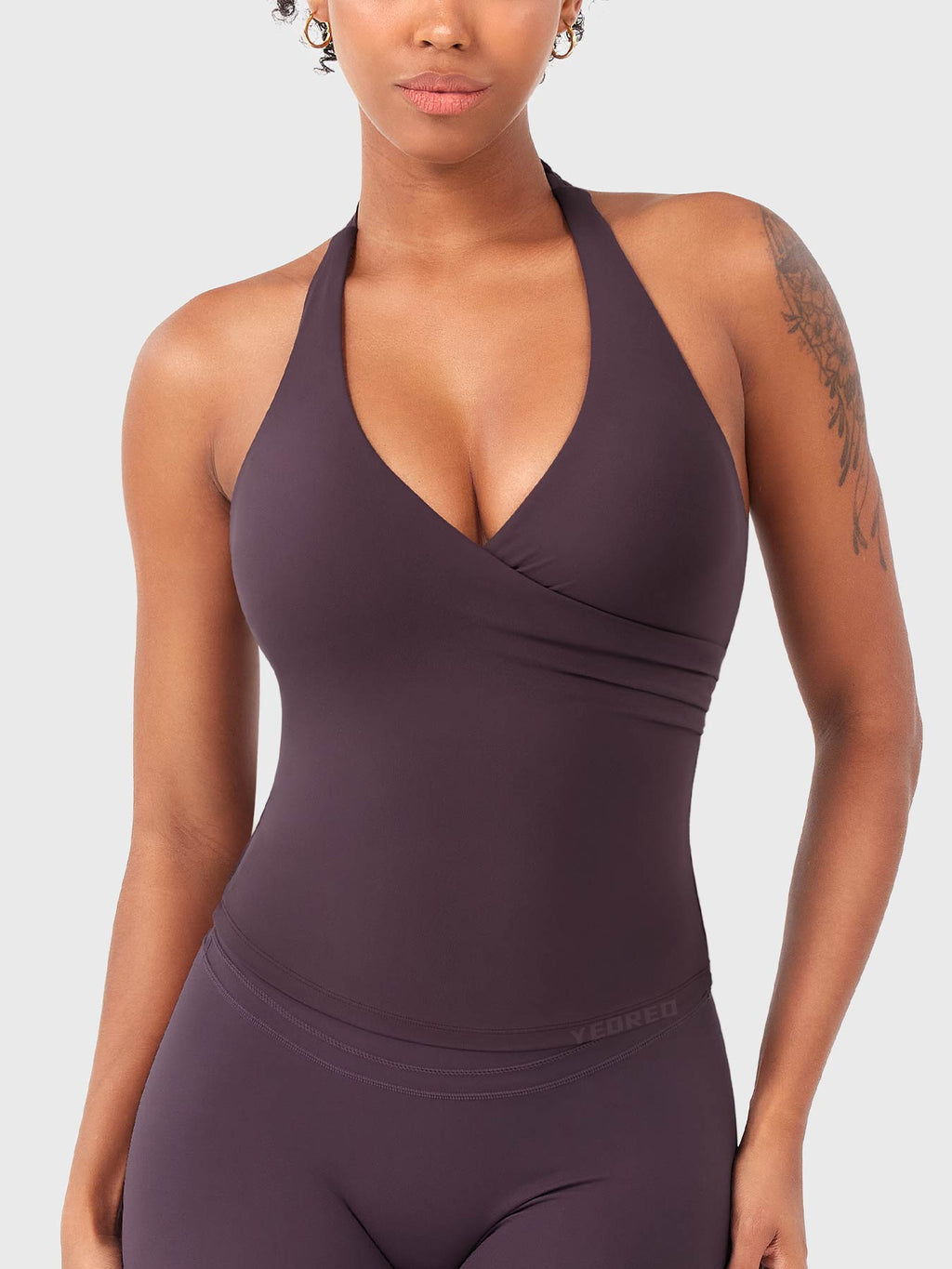 Elevine V Neck Halter Tank - AERLO