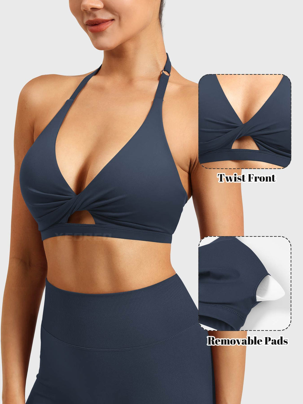 Brassière de sport Micaela Twist Front - AERLO