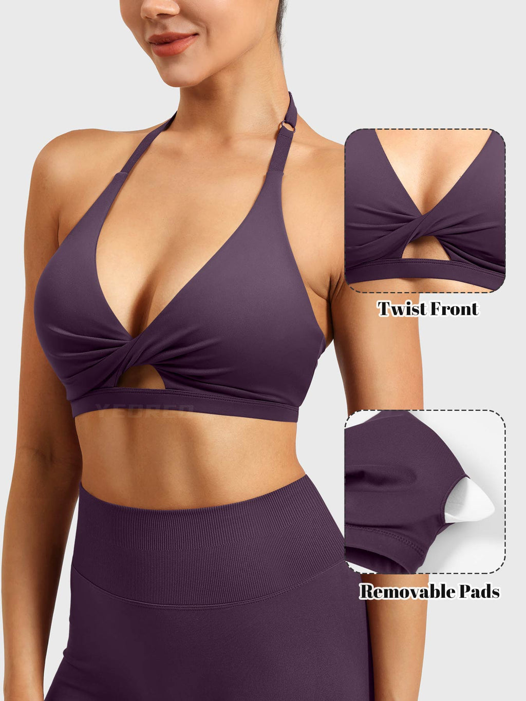 Brassière de sport Micaela Twist Front - AERLO