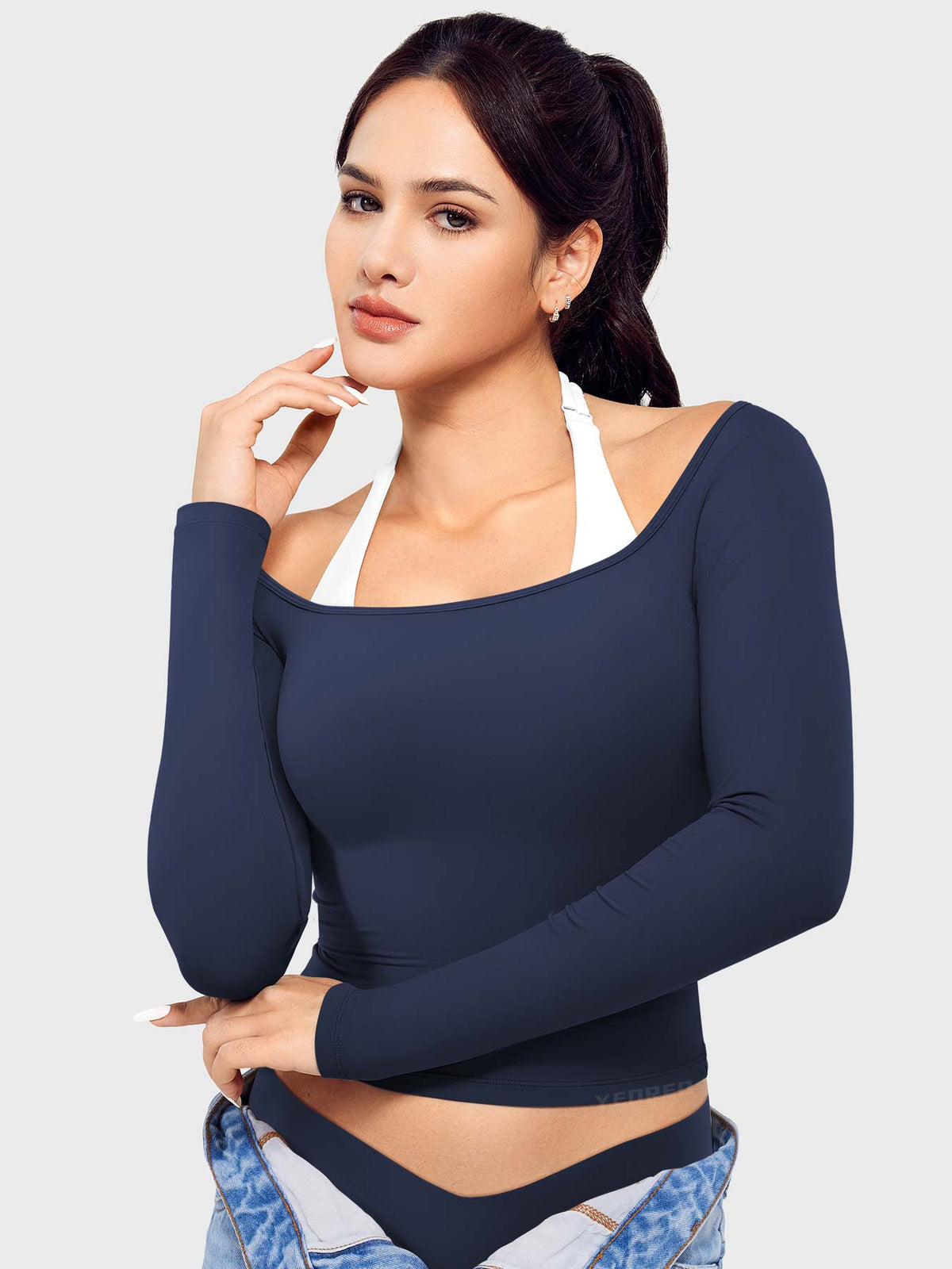 Haut manches longues Arleney Square Neck - AERLO