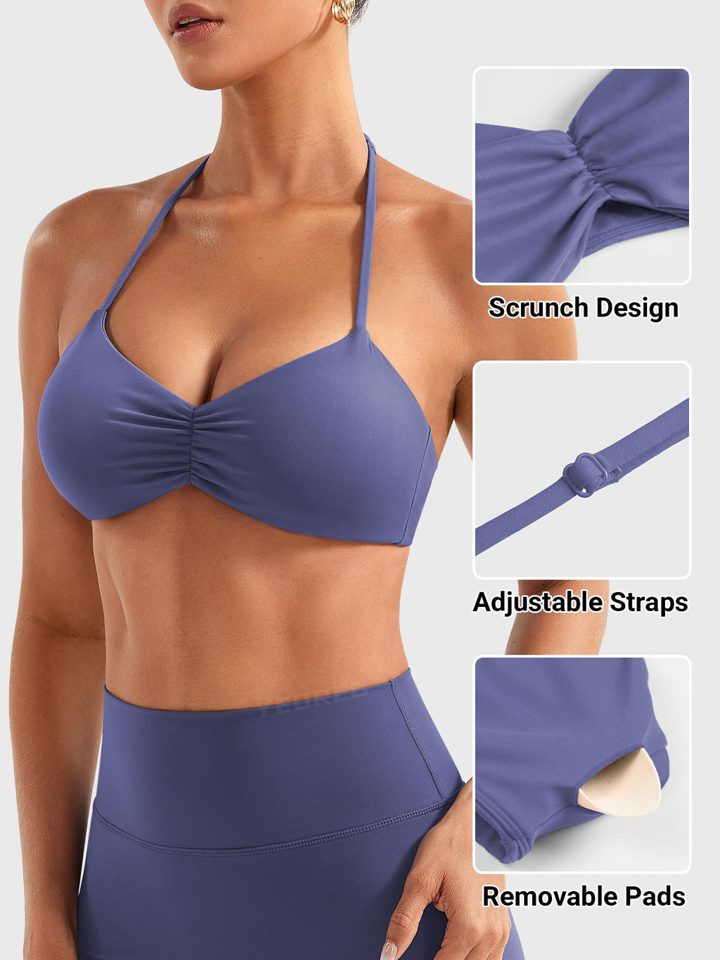 Brassière de sport Amiey Halter - AERLO