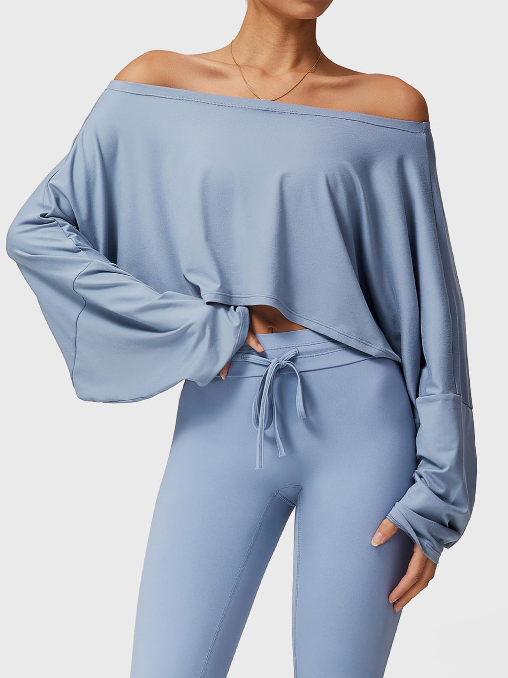 Haut manches longues Alison Off Shoulder Dolman - AERLO