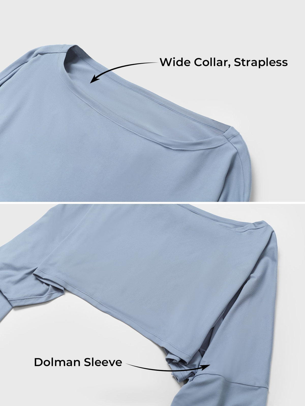 Haut manches longues Alison Off Shoulder Dolman - AERLO