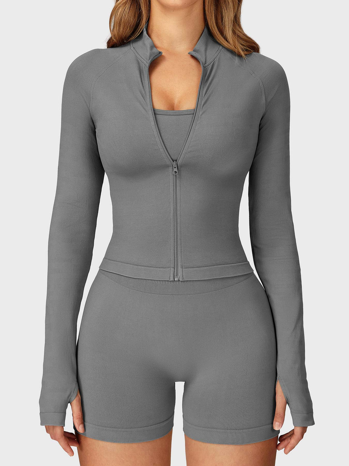 Alina Seamless Zip Up Jacket - AERLO