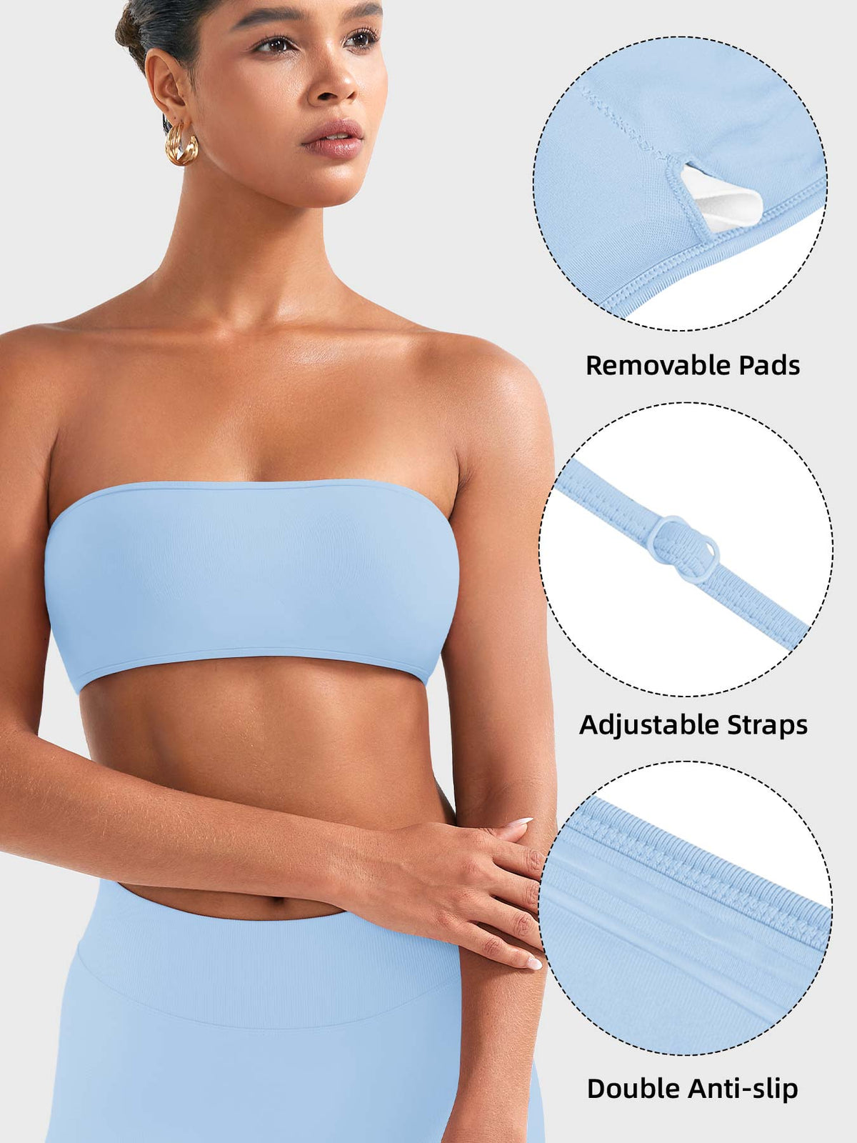 Brassière de sport Alvna SoftHue Bandeau - AERLO