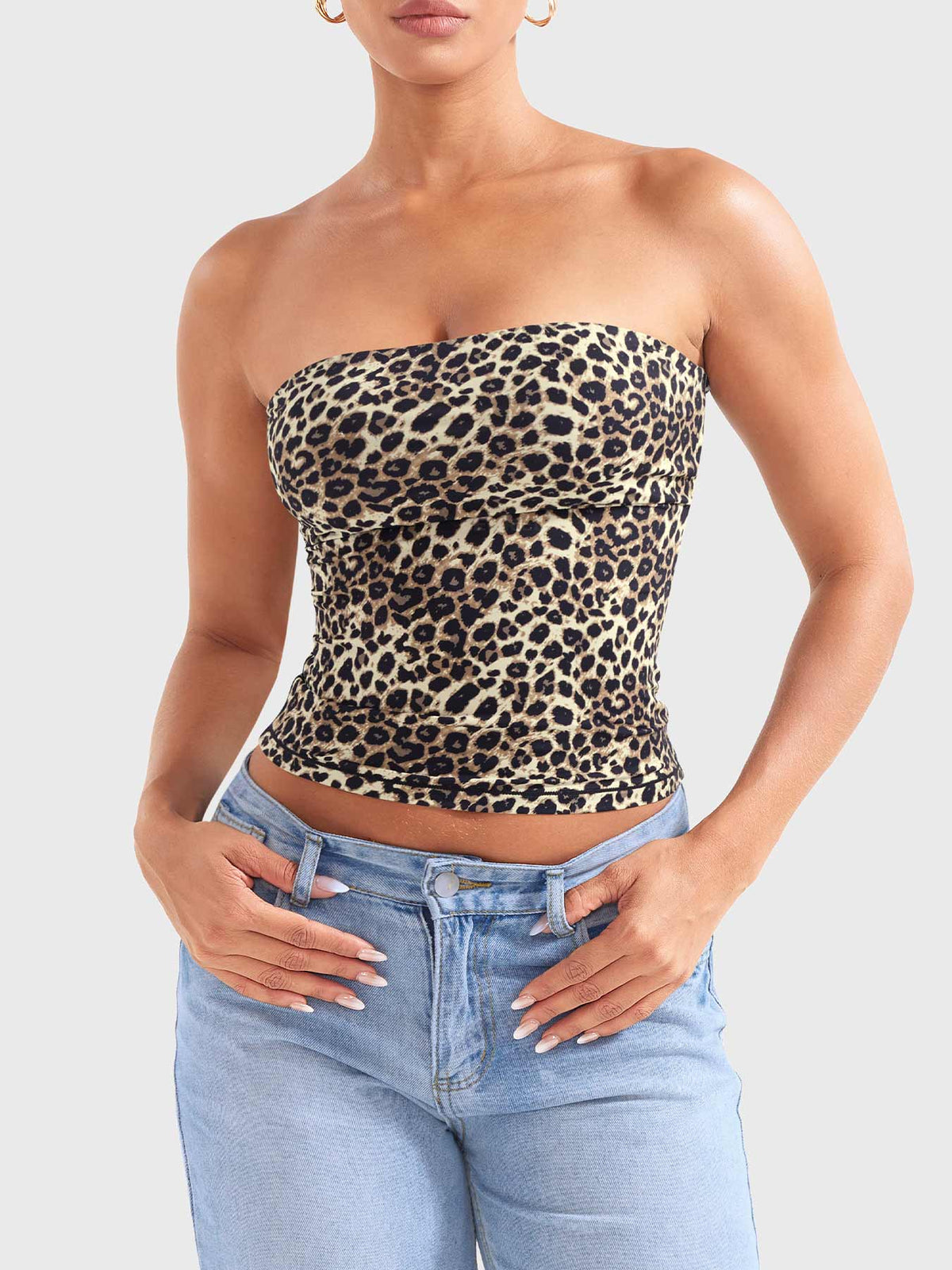 Haut Sophie Leopard Print Tube - AERLO