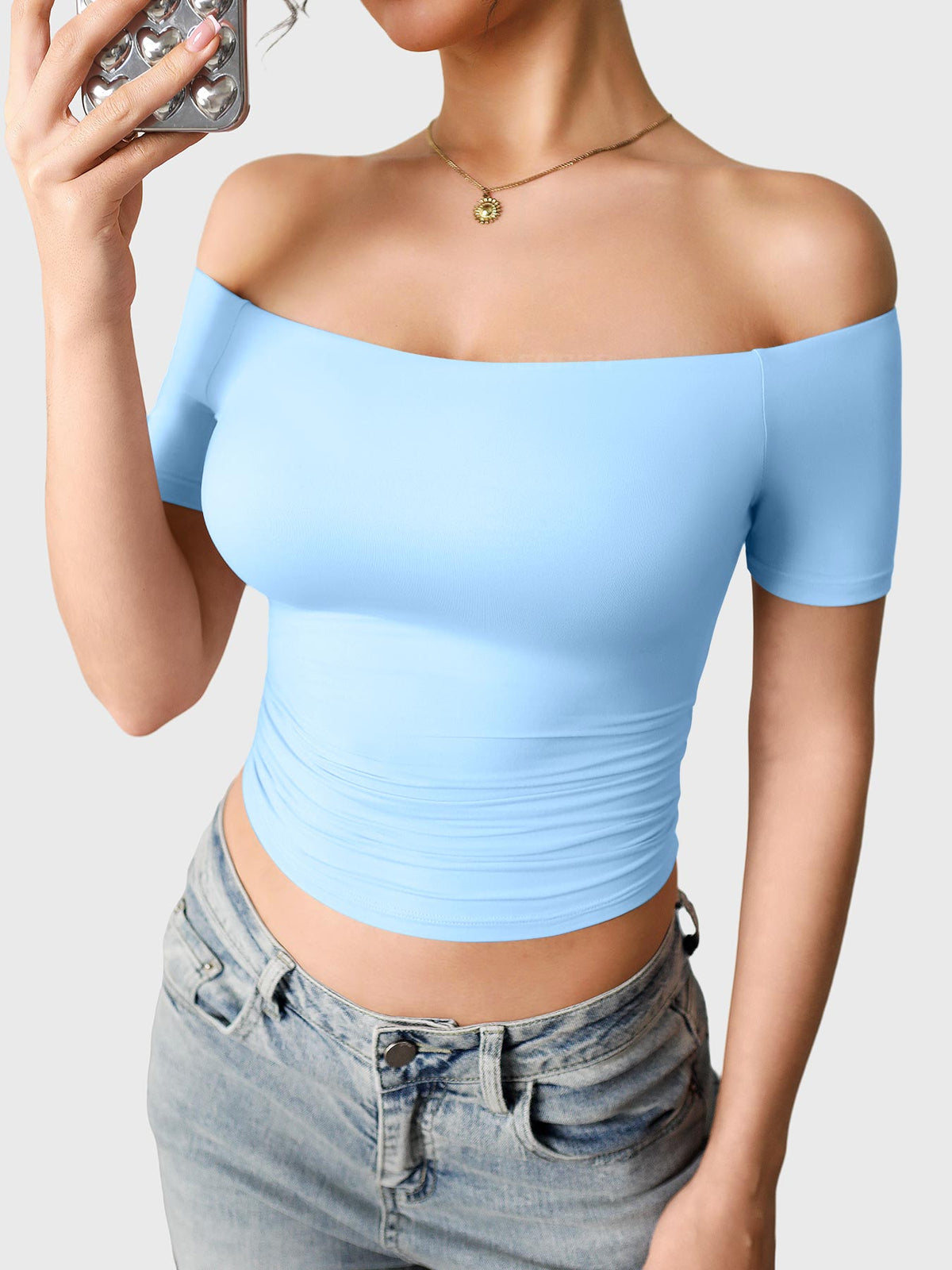 Haut manches courtes Luzlie Off Shoulder - AERLO