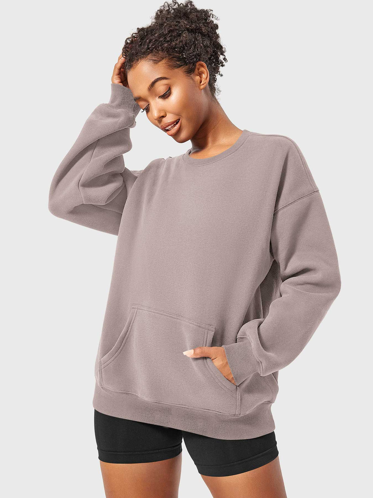 Jocely Oversized Fleece Sweatshirts - AERLO