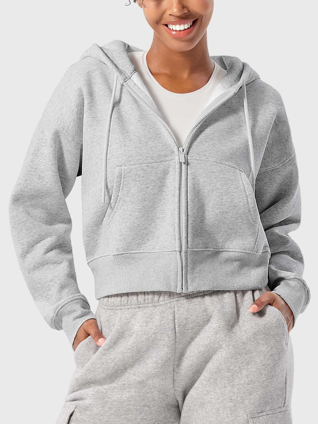 Katrine Zip Up Fleece Hoodies - AERLO