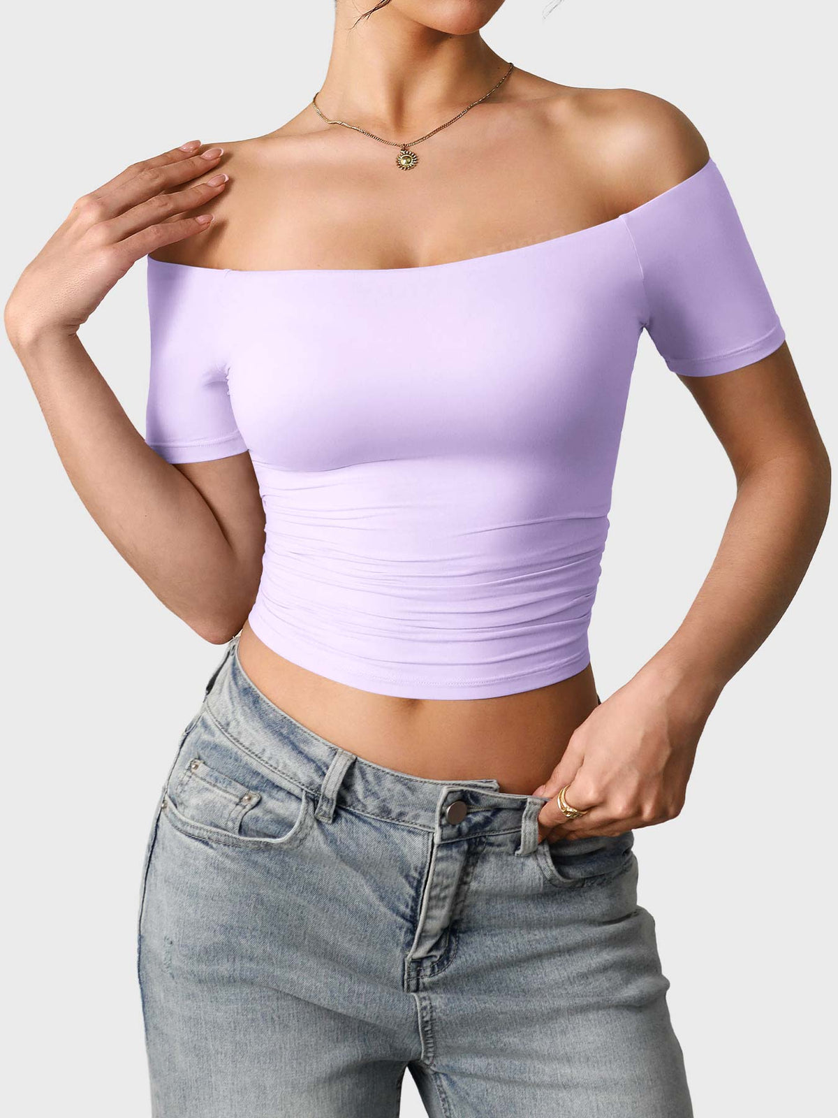 Haut manches courtes Luzlie Off Shoulder - AERLO
