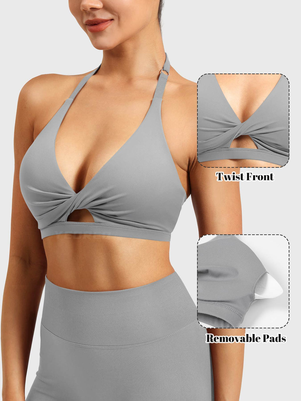 Brassière de sport Micaela Twist Front - AERLO