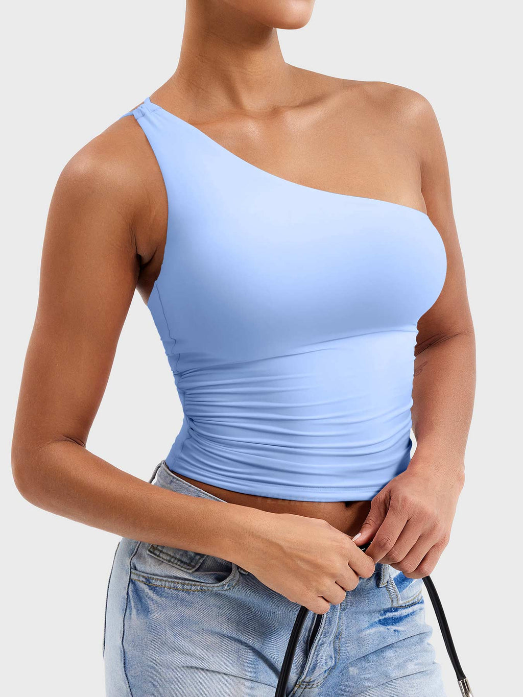 Haut Fanciy One Shoulder Tank - AERLO