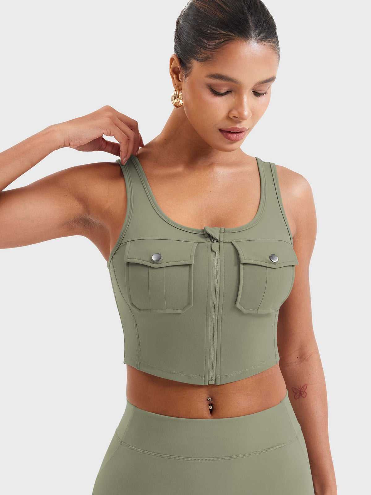 Yvetty CoreFlex Crop Tank - AERLO
