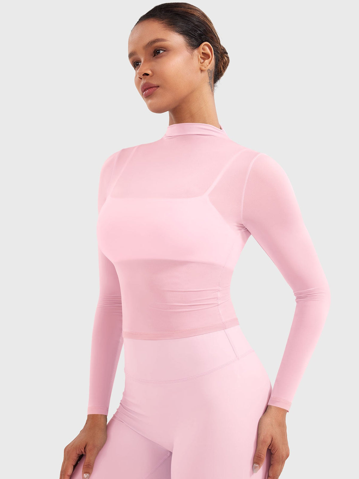 Haut Jamy Mock Neck Sheer - AERLO