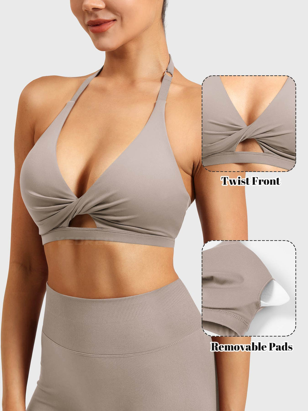 Brassière de sport Micaela Twist Front - AERLO