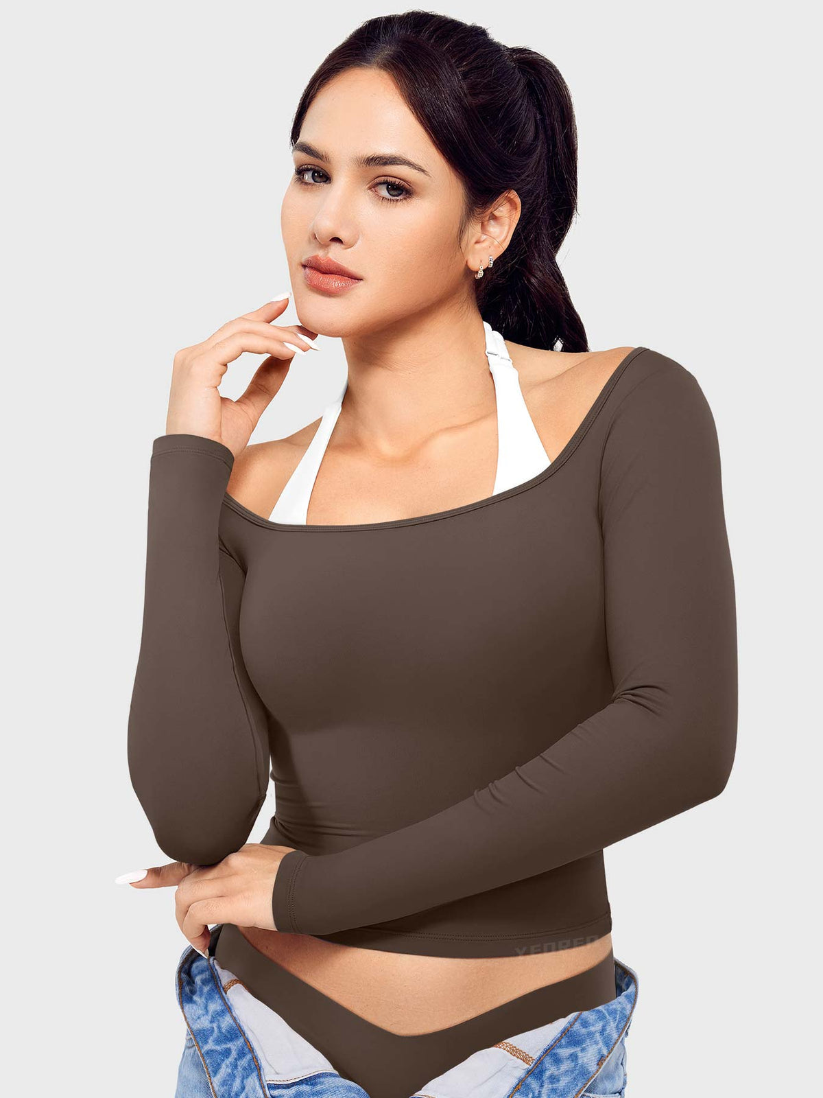 Haut manches longues Arleney Square Neck - AERLO