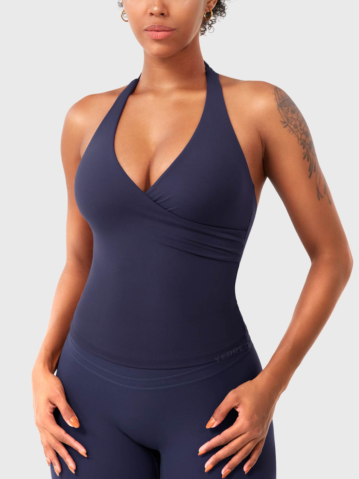 Elevine V Neck Halter Tank - AERLO