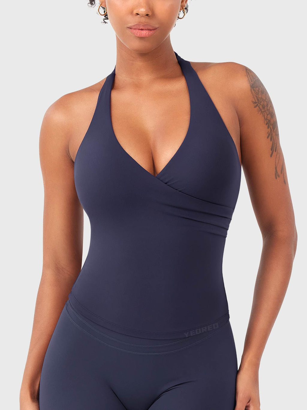 Elevine V Neck Halter Tank - AERLO