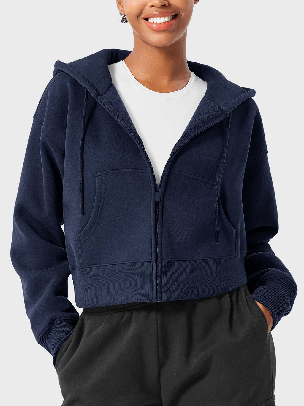 Katrine Zip Up Fleece Hoodies - AERLO