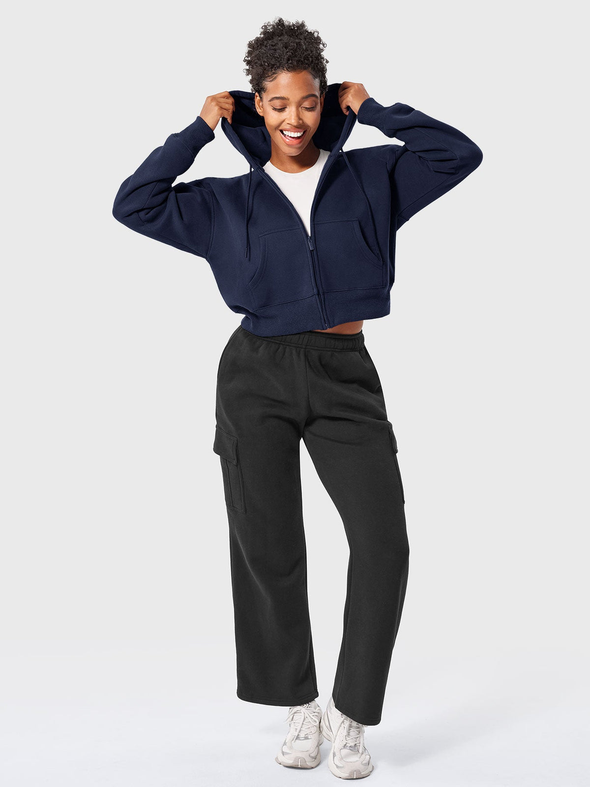 Katrine Zip Up Fleece Hoodies - AERLO