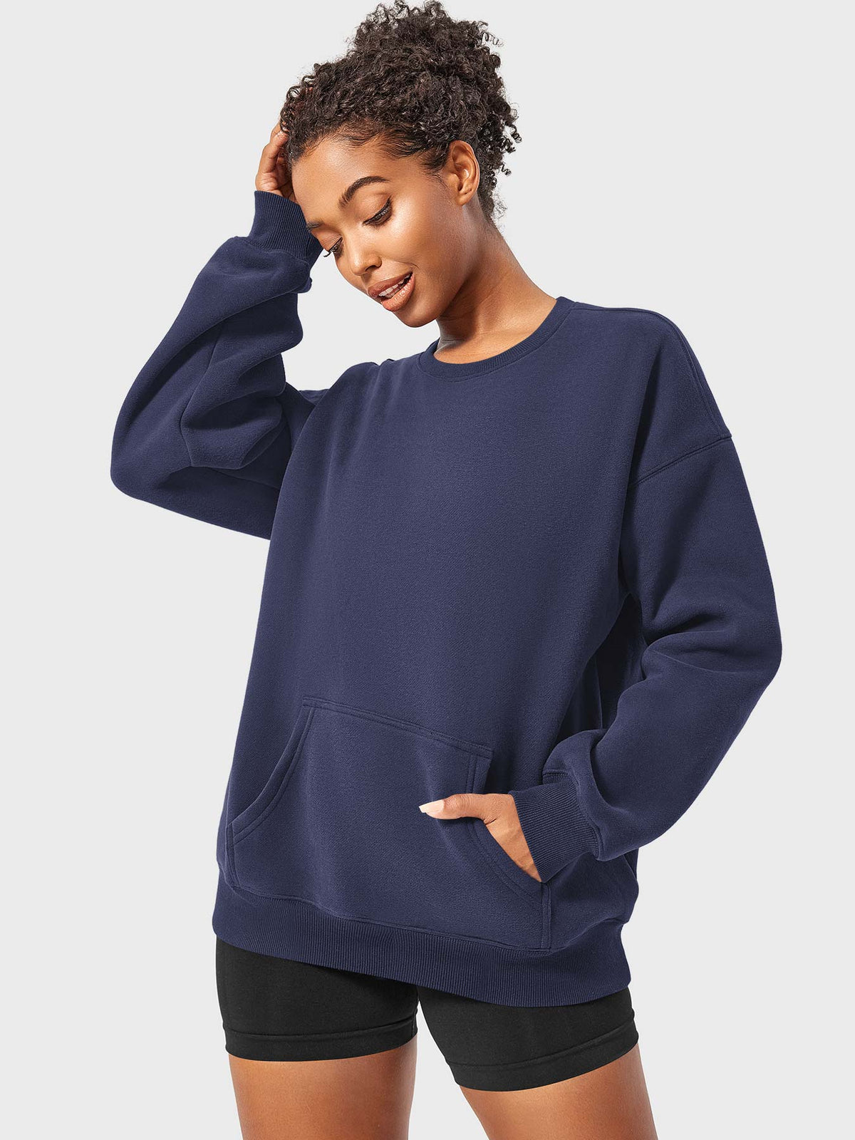 Jocely Oversized Fleece Sweatshirts - AERLO