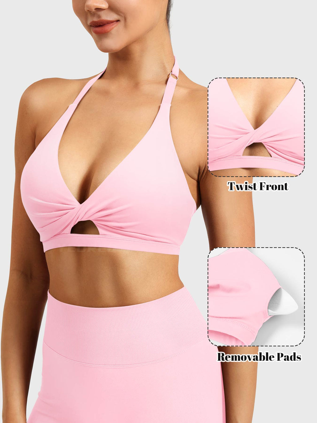Brassière de sport Micaela Twist Front - AERLO