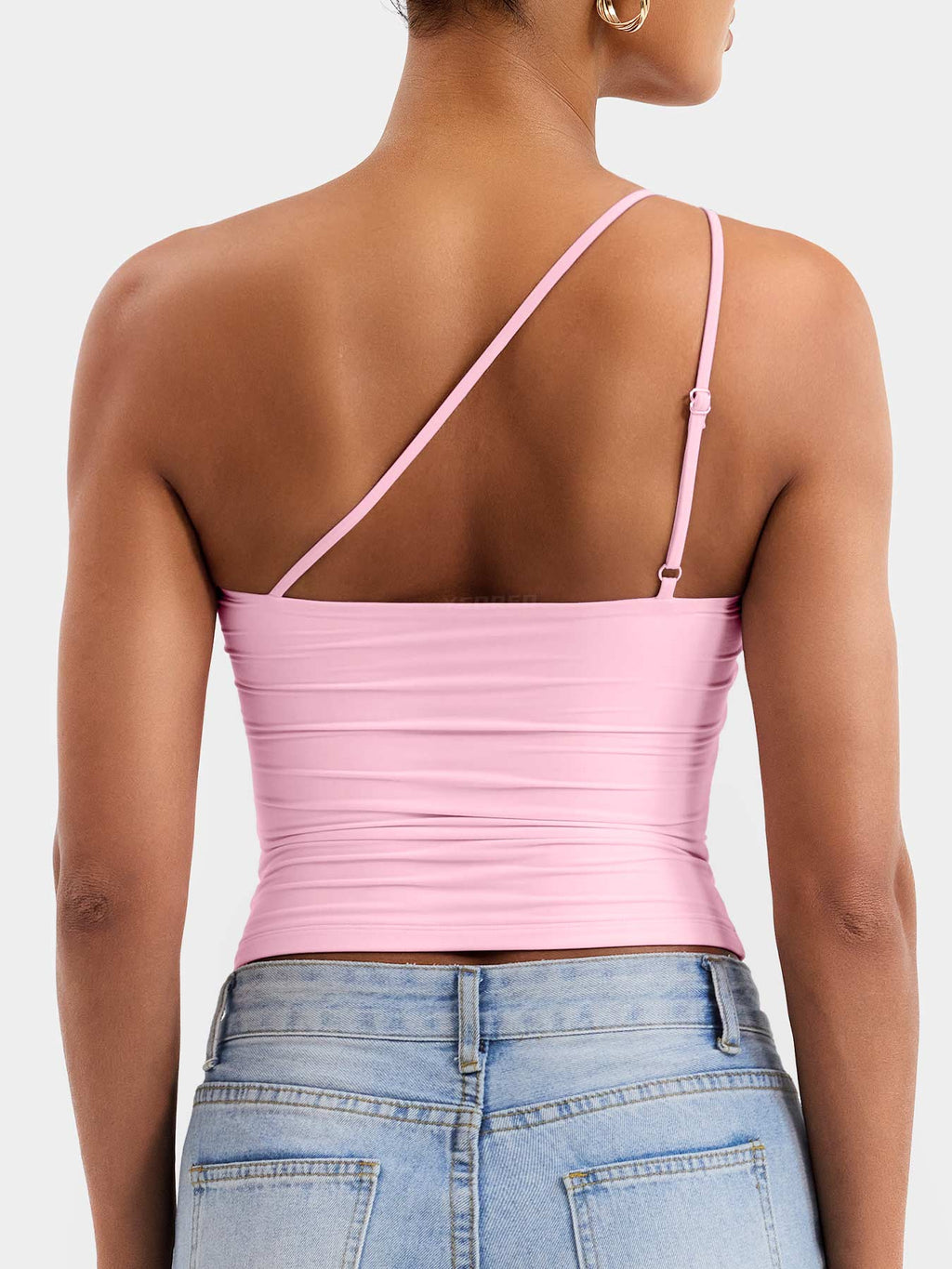 Haut Fanciy One Shoulder Tank - AERLO
