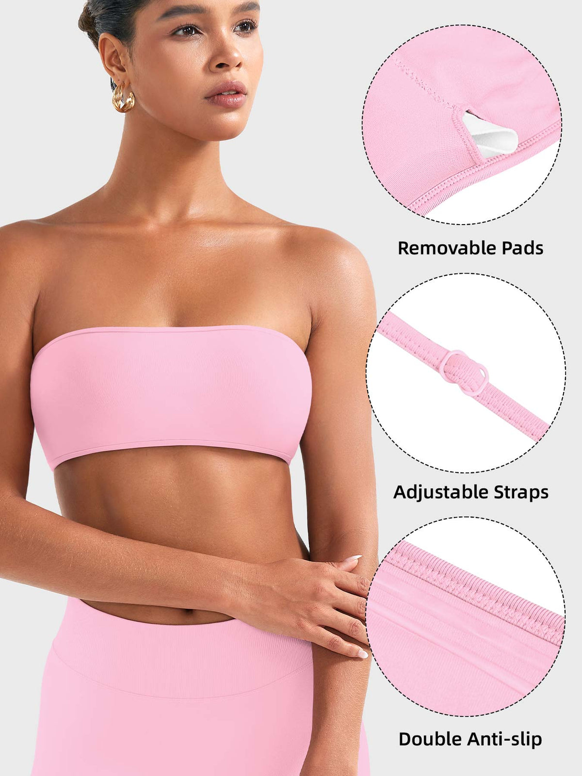 Brassière de sport Alvna SoftHue Bandeau - AERLO