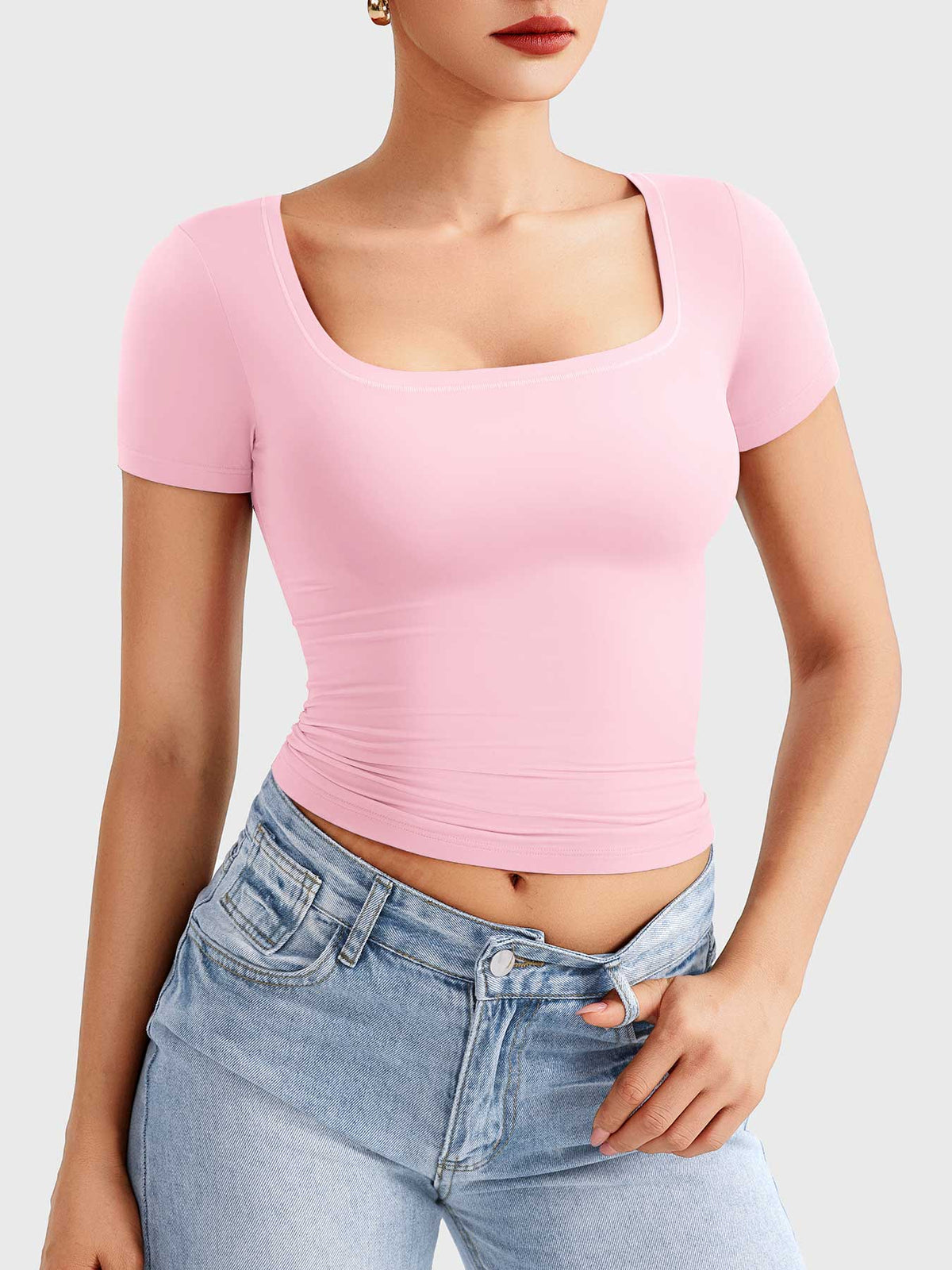 Haut Pattiy Scoop Neck T - AERLO