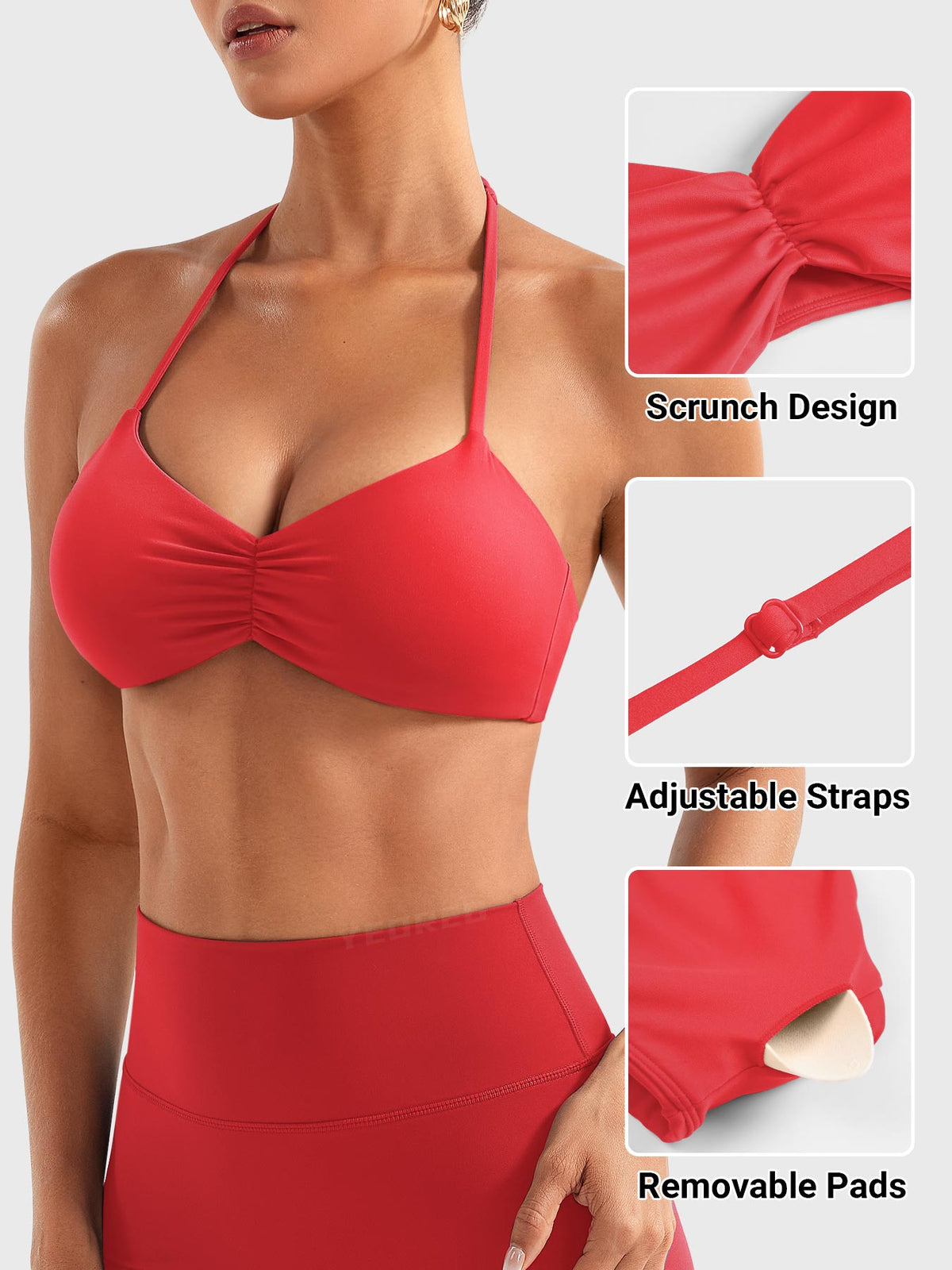 Brassière de sport Amiey Halter - AERLO