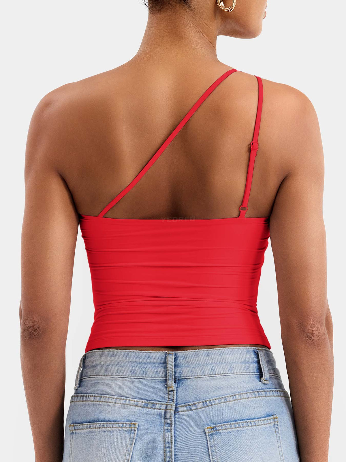 Haut Fanciy One Shoulder Tank - AERLO