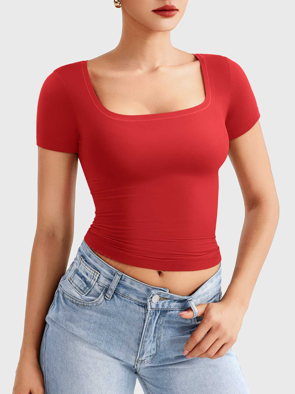 Haut Pattiy Scoop Neck T - AERLO
