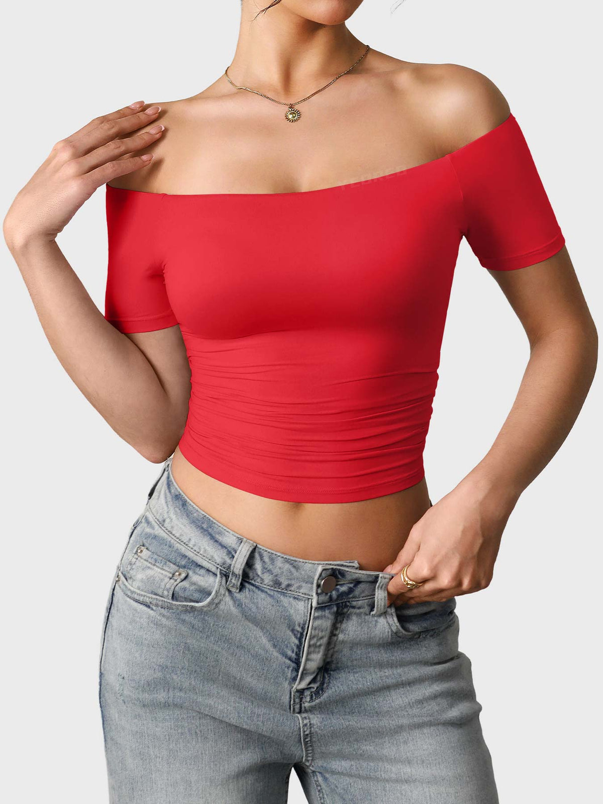 Haut manches courtes Luzlie Off Shoulder - AERLO