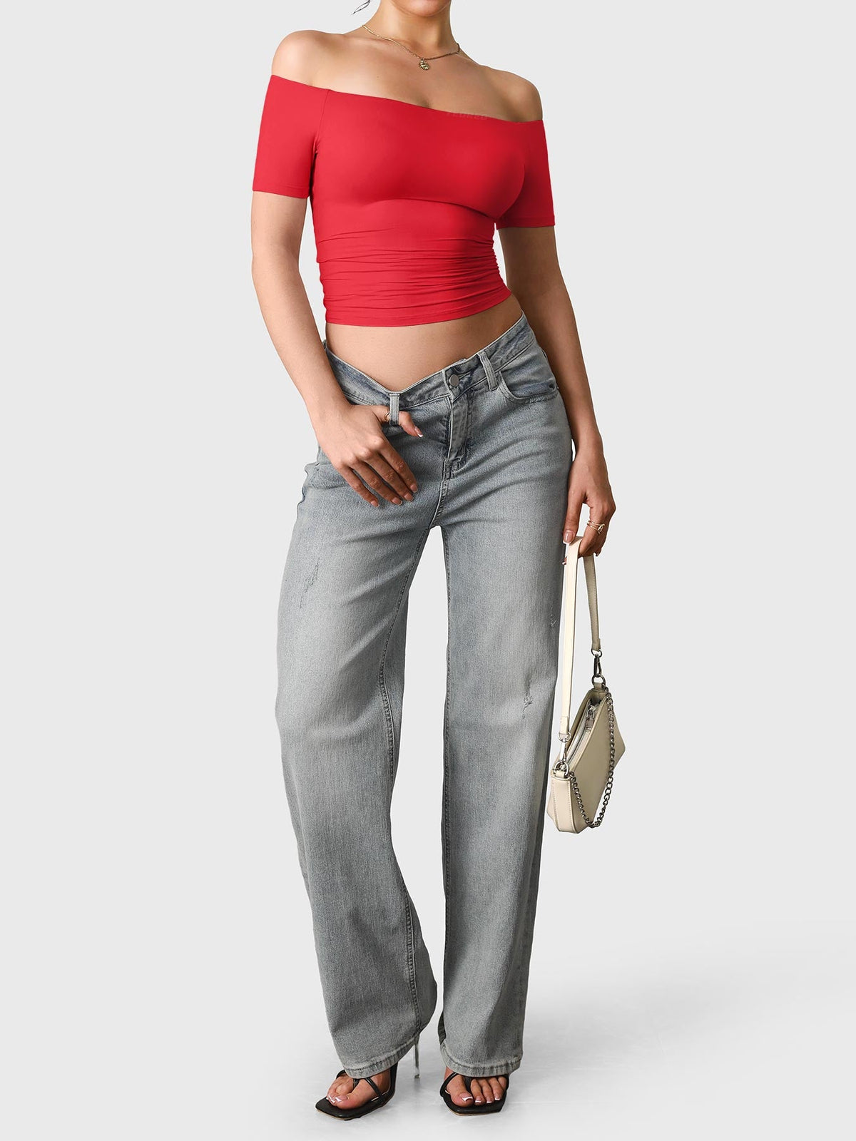 Haut manches courtes Luzlie Off Shoulder - AERLO