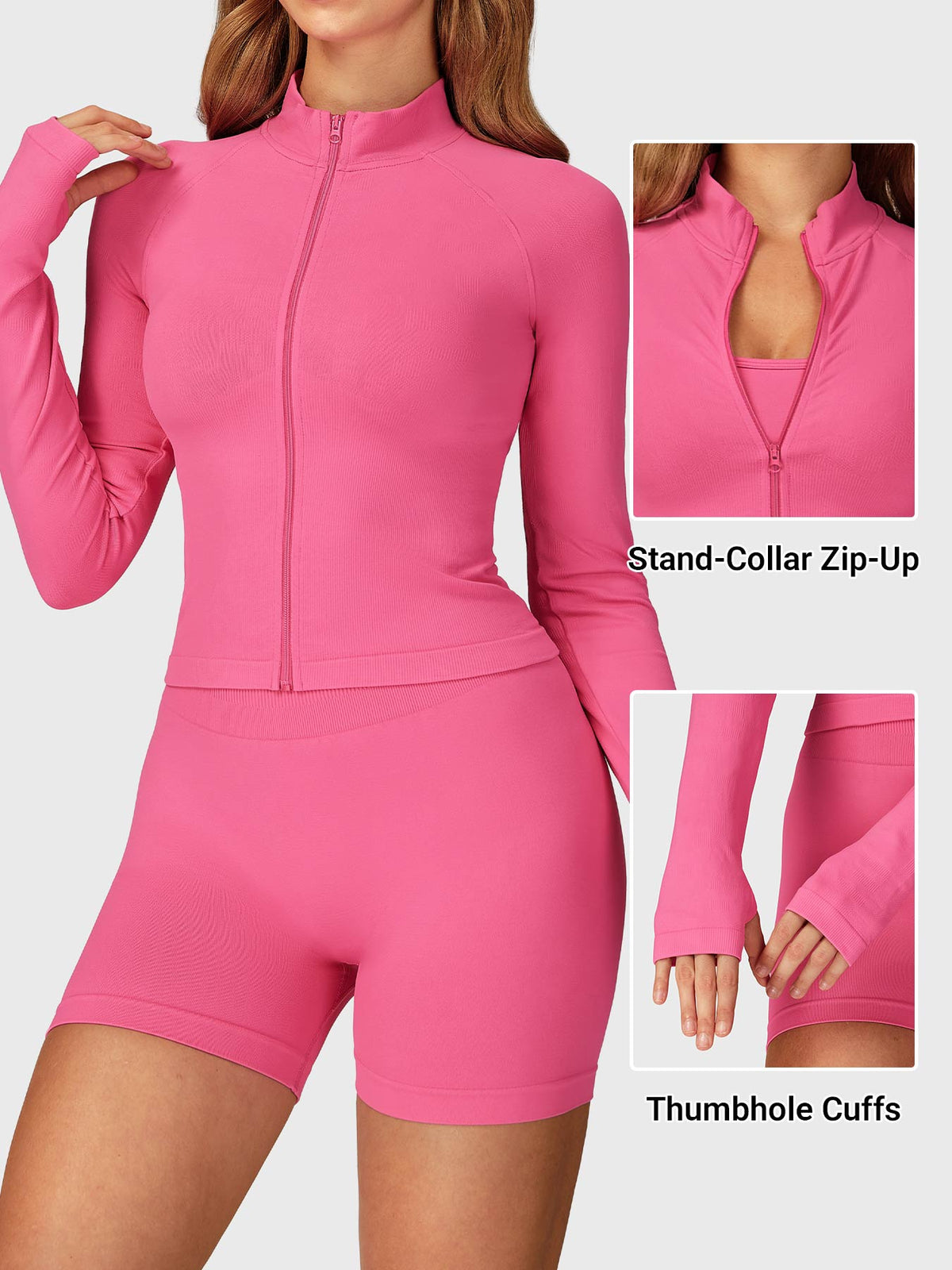 Alina Seamless Zip Up Jacket - AERLO