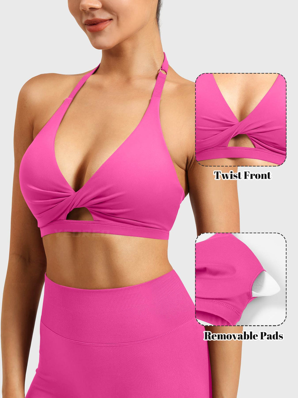 Brassière de sport Micaela Twist Front - AERLO