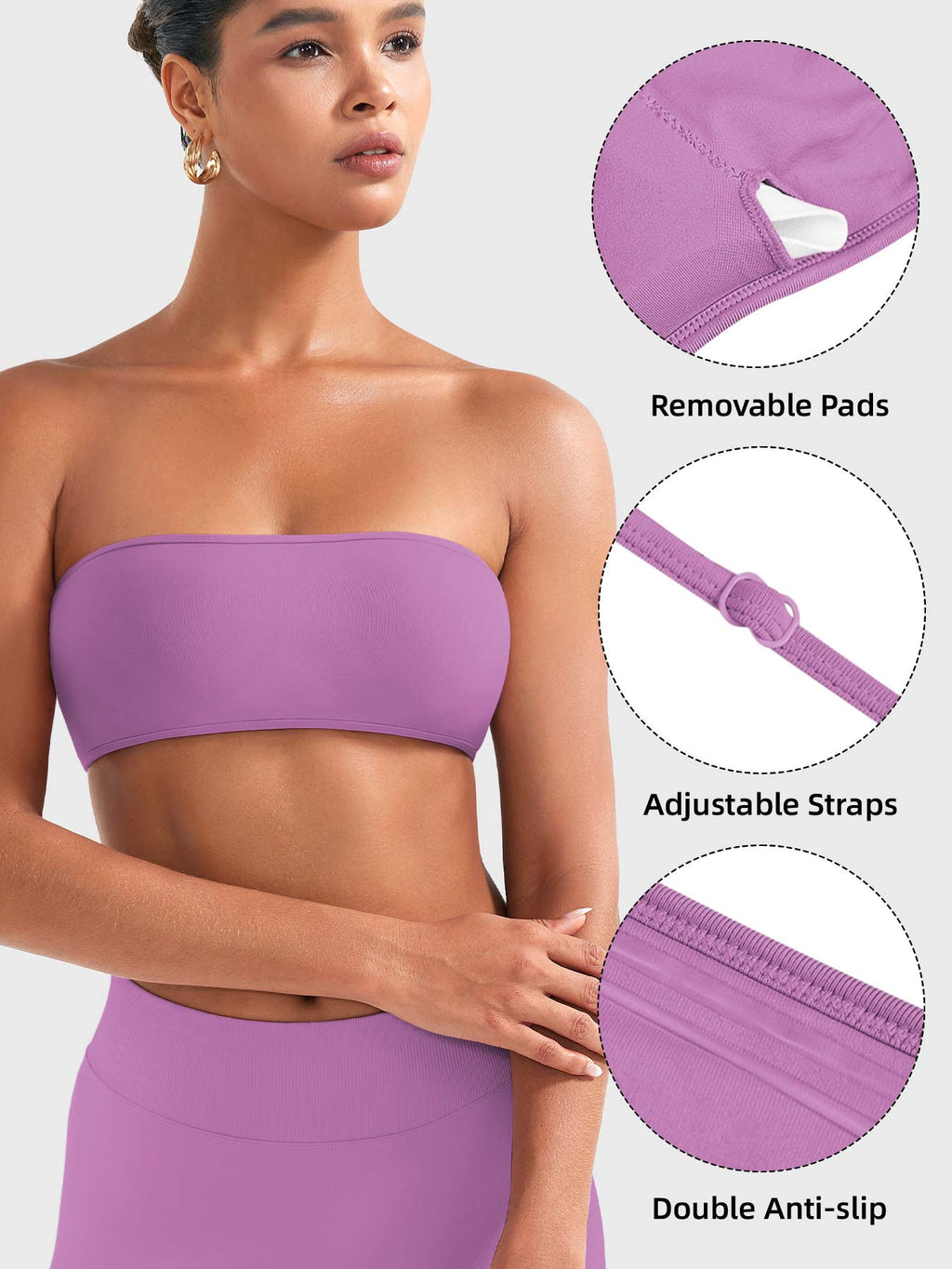 Brassière de sport Alvna SoftHue Bandeau - AERLO