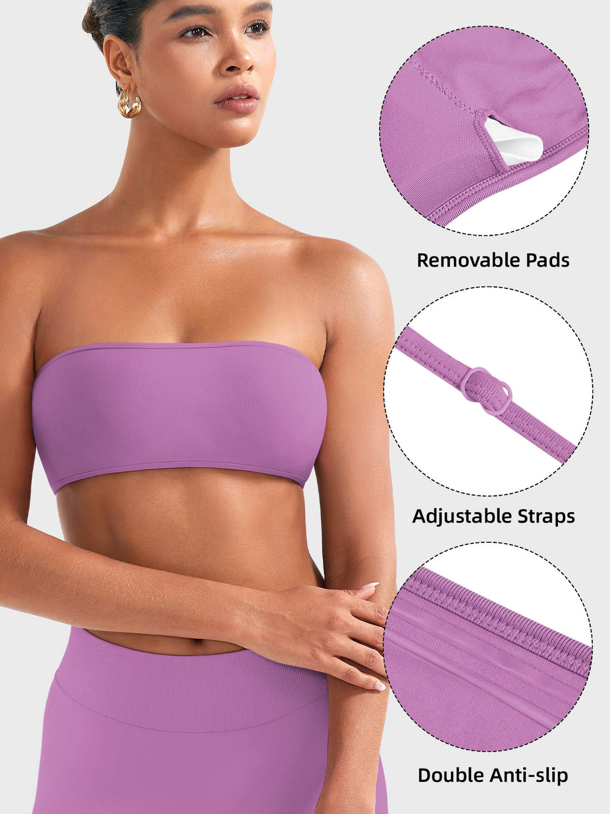 Brassière de sport Alvna SoftHue Bandeau - AERLO