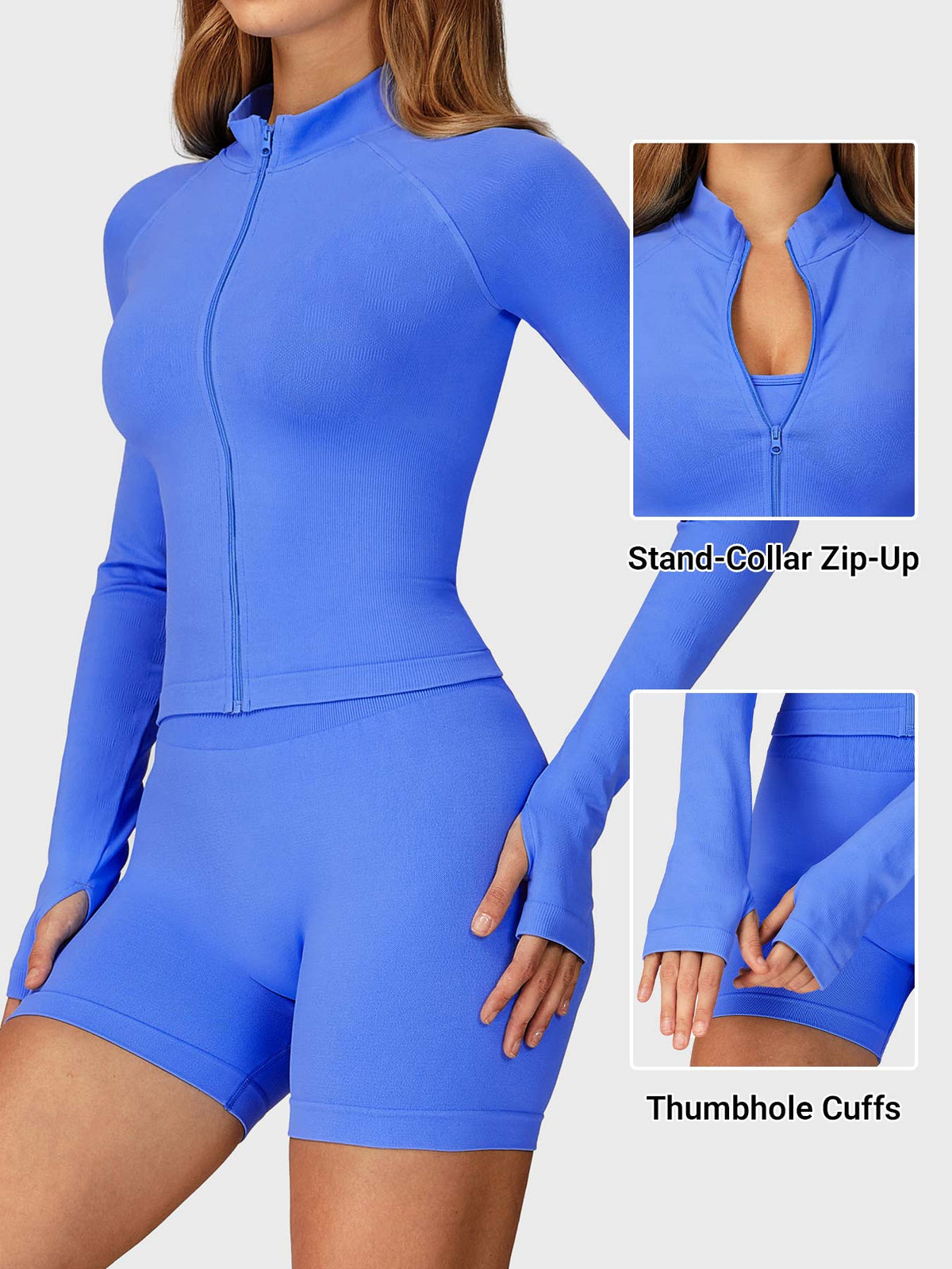 Alina Seamless Zip Up Jacket - AERLO